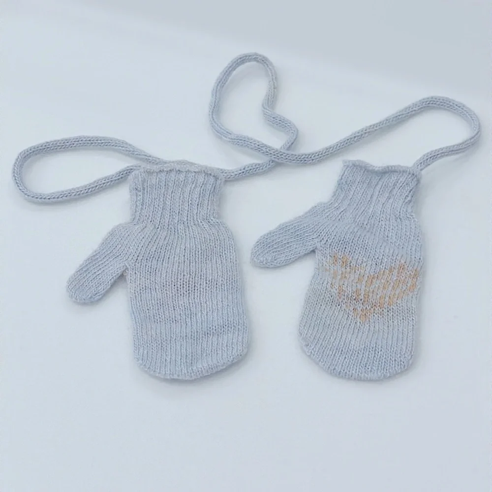 New Fendi Baby Infants' Wool/Cashmere Knit Mittens 6-12 months